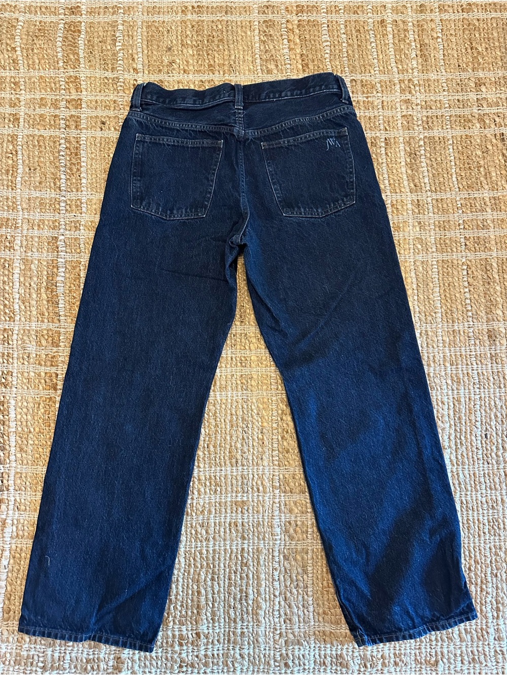 JW ANDERSON Women's Straight-Leg Jeans in Dark Blue Denim